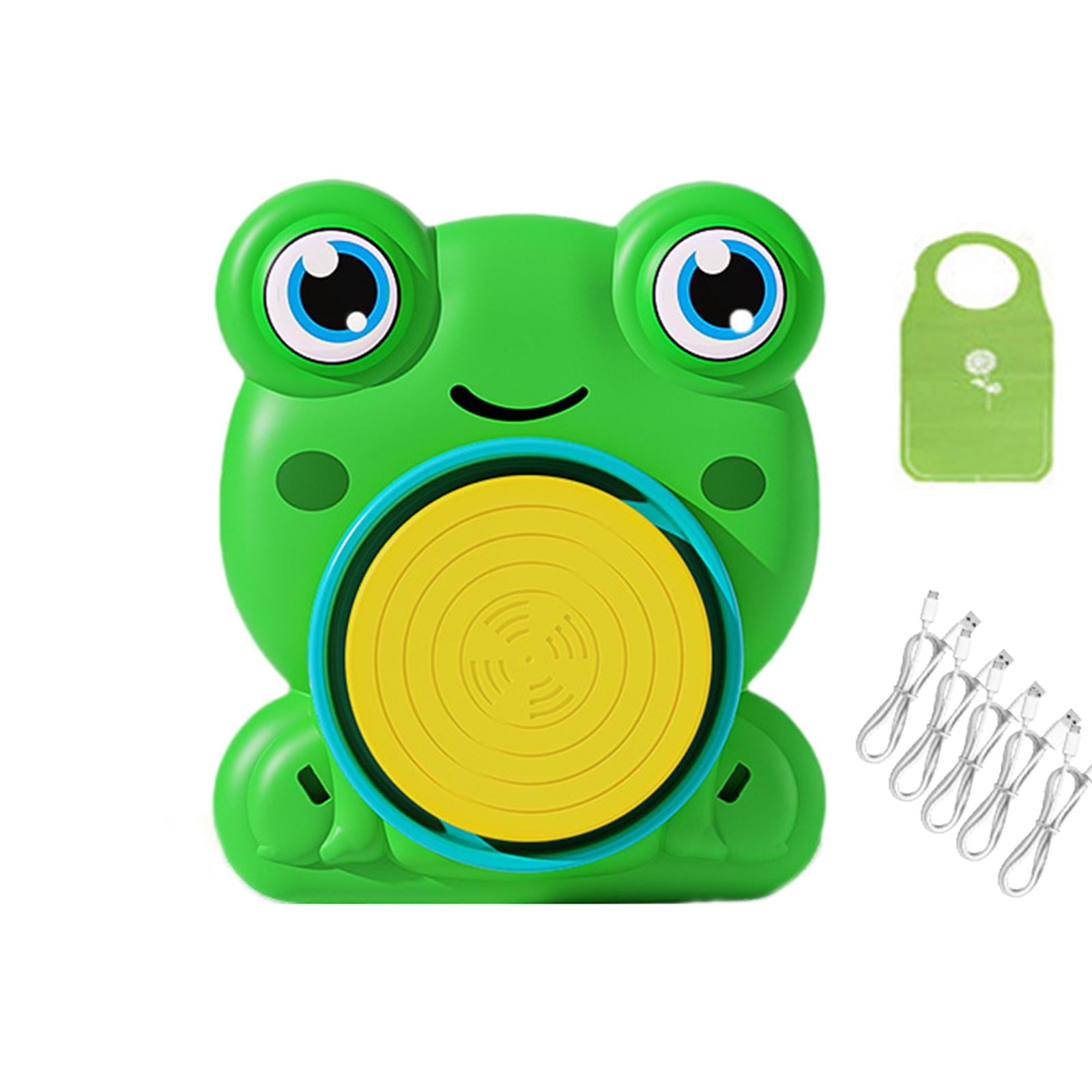 perfeclan Kids Pottery Wheel Kits Pottery Studio Educational Toys Craft Activity with Clay for Children DIY Preschool Kids Birthday Gift Frog