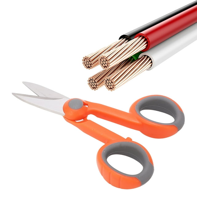 Fiber Cleaver Scissors, Incisive Electrician Scissors ABS Handle for Integrated Wiring Construction for Electrician