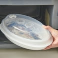 thumbnail image 1 of MesaSe Kitchen Craft Microwave Fish Steamer - Plastic Microwave Container for Fish, 1 of 6