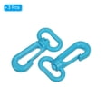 thumbnail image 3 of Plastic Swivel Snap Hook Rotary Lobster Clasp Buckle for Backpack Luggage Webbing Strap, Lake Blue, 3 Pack, 3 of 6