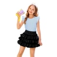 thumbnail image 4 of EnJoCho Toddler Girl Tutu Skirt Girls 3-Layers Tutu Skirt Dance Ballet Tulle Skirt Cute Birthday Par𝗍y Dress Up Skirts Summer Puffy Min𝗂 Skirts, 4 of 8