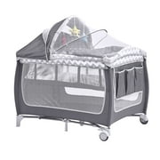 Baby Days Play Deluxe Nursery Center Playard Simply Smart Nursery Kids Indoor & Outdoor Activity Center, Baby Fence with Breathable Mesh