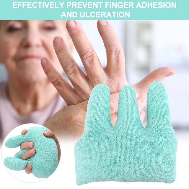 Protector de Palma para Mano, Separador de Dedos Protectores profesionales de Dedos Antiadherente Protector de Ayuda Para Dados Cama Almohadilla para el Cuidado de Ancianos