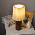 thumbnail image 2 of OULII Lampe de Nuit Style Scandinave Lampe Décorative en Bois Couleur Noyer 1 PCS, 2 of 6