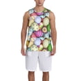 thumbnail image 6 of Rocae Colorful Easter Eggs for Men's Basketball Jersey Lightweight and Breathable Athletic Tank Top,Quick-Drying Sports Jersey XX-Large, 6 of 9