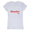 thumbnail image 1 of W Republic 555-367-WHT-01 Rensselaer Polytechnic Institute Script T-Shirt for Women, White - Small, 1 of 1