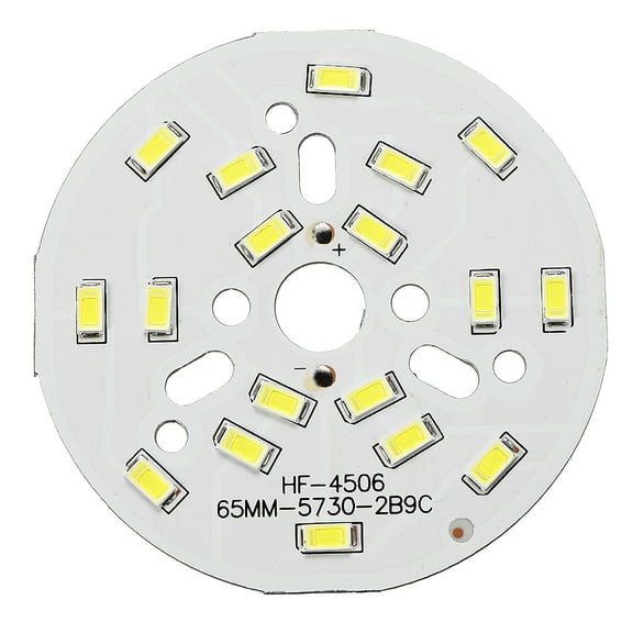 300mA 9W 18 LEDs 5730 Chip Module Aluminum Board Pure White 70mm Dia