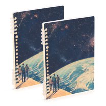 FORMRS 1-Subject Spiral Notebook 8" x 5" College Ruled 60 Refillable Sheet, Blue Earth