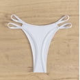 thumbnail image 6 of QTBIUQ Womens Bikini Swim Bottom Briefs Side Straps Solid Color High Cut Cutout Swimwear Swimsuit Bottoms, 6 of 8