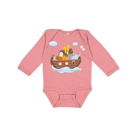Inktastic Animals Ark Boys or Girls Long Sleeve Baby Bodysuit