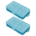 thumbnail image 1 of Shisuyan 2Pcs Hardware Plastic Storage Box Compartments Storage Box Double Sided Organizer Box for Small Parts, 1 of 9
