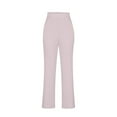 thumbnail image 7 of 2 Piece Outfits for Women V Neck Long Sleeve Knit Sweater Top and Wide Leg Pants Ribbed Lounge Matching Set Fall Winter Light pink M, 7 of 7