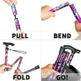 thumbnail image 6 of Riklu Walking Cane, Folding Cane for Men & Women, Portable Lightweight, 5-Level Adjustable Height, Collapsible Cane for Seniors Balancing Mobility Aid, 6 of 6