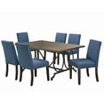 thumbnail image 3 of Elizabella 7-Piece Dining Set, Blue, 3 of 3