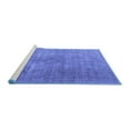 thumbnail image 2 of Ahgly Company Machine Washable Indoor Square Persian Blue Traditional Area Rugs, 4' Square, 2 of 4