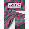 thumbnail image 3 of JWD Women's Checkered Wide Leg Pants Casual Elastic Waist Comfy Loose Fit Trousers with Pockets Pink Green Plaid S, 3 of 8