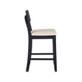 thumbnail image 4 of Linon Jordan Wood 25.5" Counter Stool in Dark Charcoal Gray, 4 of 13