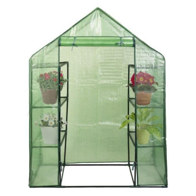Goplus 8 Shelves Greenhouse Portable Mini Walk in Outdoor Green House 4 Tier New by