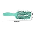 thumbnail image 2 of Unique Bargains 1Pc Tangle Hair Brush Paddle Detangler Hair Comb for All Hair Types Blue, 2 of 6