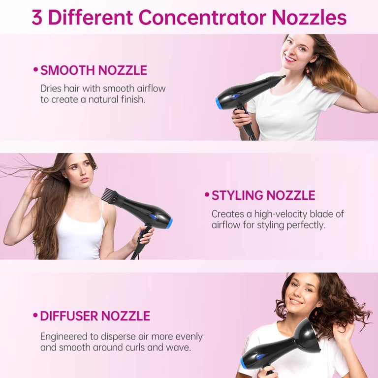 Morfone Professional Ionic Hair Dryer, 2200W Black photo 6