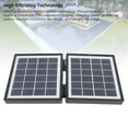 thumbnail image 3 of 10W Portable Solar Charger with 2 DC Ports, IP65 Foldable Solar Panel for Outdoor Camping Hiking Fishing, 10.63 Inch Monocrystalline Solar Power, 3 of 7