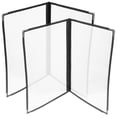 thumbnail image 1 of 2Pcs Transparent Menu Cover PVC Binder Cover Durable Looseleaf Menu Holder, 1 of 9