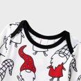thumbnail image 4 of Pijamas navideños a juego para toda la familia, mangas raglán, estampado de gnomos para hornear, 4 of 5