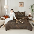 thumbnail image 4 of Castle Fairy 3-Piece Queen Comforter Set - Monogram Initial K Wildlife Deer, 4 of 8