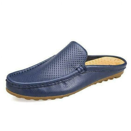 

Fashion Men s Half Silpper Loafers Breathable Casual Boat Shoes Driving Slip On