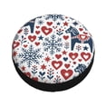 thumbnail image 3 of Multi-Size Car Tire Dust Cover Sunscreen, Corrosion, Dust And Water Keep Spare Tires Clean Nordic Folk Art Christmas Pattern 16 Inch, 3 of 8