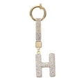 thumbnail image 1 of Encanto de letra H de Uxcell con rhinestones para hacer joyería, blanco, 1 of 6