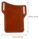 thumbnail image 5 of EeaseMX Riñonera de piel sintética para teléfono móvil, práctica bolsa de almacenamiento para hombre (marrón), 5 of 7