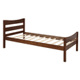 thumbnail image 6 of Aukfa Twin Platform Bed, Wood Bed Frame with Headboard, Walnut, 6 of 8