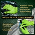 thumbnail image 6 of 100 pcs Heavy Duty Mechanic Nitrile Black/Orange/Green Disposable 8 MIL Diamond Gloves, 6 of 7