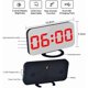 thumbnail image 4 of Reloj Despertador Digital, Pantalla LED Grande de 6.5 Pulgadas, Espejo, Puerto de Carga USB Dual, 3 Alarmas, Ajuste Automático de Brillo, 12/24 Horas, Repetición, para Recámara, Hogar U Oficina, Rojo, 4 of 5