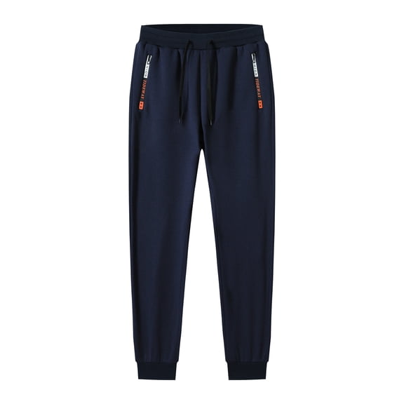 Mens Heavyweight Sherpa Sweatpants Winter Fleece Lined Joggers, Running Casual Pants with Zipper Pockets