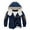 Navy, variant on Kids Coats Boys Winter Lined Jacket with Zipper Thickened Warm Padded Coat Outerwear for Children and Youth Size:9-10 Years
