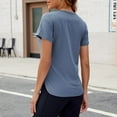 thumbnail image 5 of Mittory Basic Workout T-Shirts for Women Short Sleeve Athletic Tee Gym Active Running Tops Shirts, 5 of 7