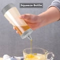 thumbnail image 4 of 3 botellas de condimentos exprimibles, recipientes para salsa de mostaza y ketchup para condimentos de cocina (3 unidades), 4 of 5