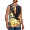 thumbnail image 2 of Kdxio Golden Sky Bald Eagle for Men's Muscle T-shirt,Sleeveless for Workout Running Athletic Gym Lounge Casual, 2 of 5