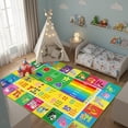 thumbnail image 3 of Baby Play Mat Kids Rug for Playroom, ABC Numbers Animals Rainbow Shapes Educational Area Rug for Kids Room Classroom 59x39.4 Inch, 3 of 5