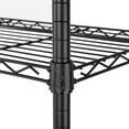 thumbnail image 4 of Seville Classics Solid Steel Wire Shelving Storage Unit Adjustable Shelves Organizer Rack, for Home, Kitchen, Office, Garage, Bedroom, Closet, Black, 4-Tier, 36" W x 14" D, 4 of 10