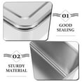 thumbnail image 3 of WEUVEB Bread Loaf Pan Stainless Steel with Lid Even Heat Distribution 1Pack, 3 of 8