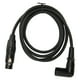thumbnail image 1 of Cable XLR De ángulo Recto Macho A Hembra, Sonido Claro Resistente A La Suciedad Cable De Micrófono XLR Macho A Hembra De ángulo Recto 4.9 Pies Resistente Al Desgaste Para, 1 of 8