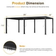 thumbnail image 6 of Heynemo 12'x20' Adjustable Louvered Pergola, Heavy-Duty Aluminum Outdoor Pergola, Adjustable Metal Hardtop Roof Pergola for Patio, Deck, Garden, Yard, Black, 6 of 10
