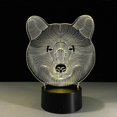 thumbnail image 3 of Lámpara de noche LED 3D de 7 colores con forma de oso para niños, táctil, USB, luz de noche para dormir para bebés, sensor de movimiento, luz 3D, 3 of 4