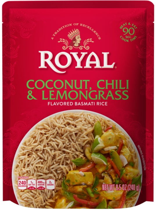 Royal Ready to Heat Coconut, Chili & Lemongrass Rice 8.5OZ