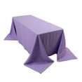 thumbnail image 3 of Efavormart 90x132" Seamless Premium Lavender Lilac 200 GSM Linens Polyester Rectangle Tablecloth Commercial Grade For Wedding Banquet Restaurant, 3 of 5