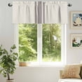 thumbnail image 6 of Farmhouse Gray Valances for Windows, 60 x 18in, Sripes Cream Background Rod Pocket Kitchen Valance Curtain Light Filtering Window Treatments for Living Room Bedroom, 1 Panel, 6 of 7