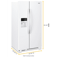 thumbnail image 6 of Whirlpool WRS321SDHW 21 Cu. Ft. Freestanding Side-By-Side Refrigerator, 6 of 6